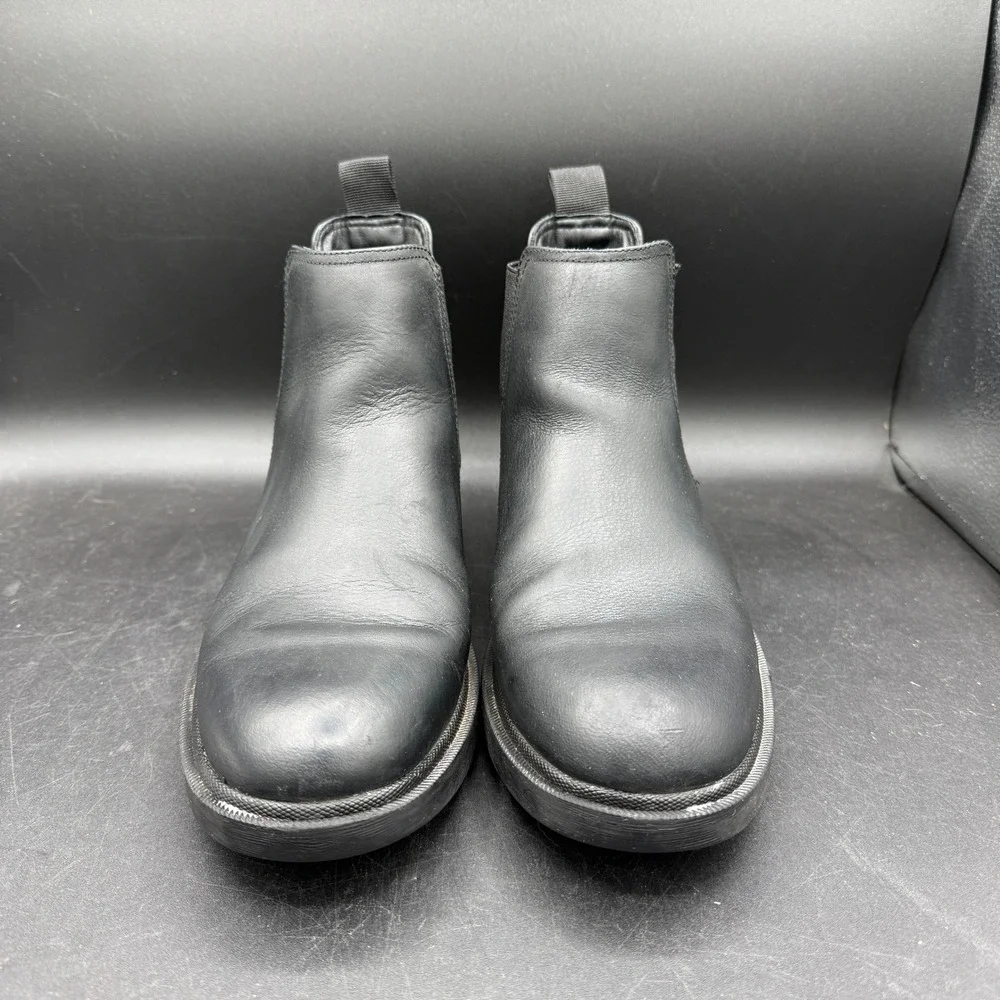 Frye and Co.‎ Leather Chelsea Bowery Boots Ankle Pull On Black Mens Sz 8.5